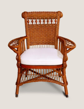 AMERICAN VICTORIAN WICKER ARMCHAIR