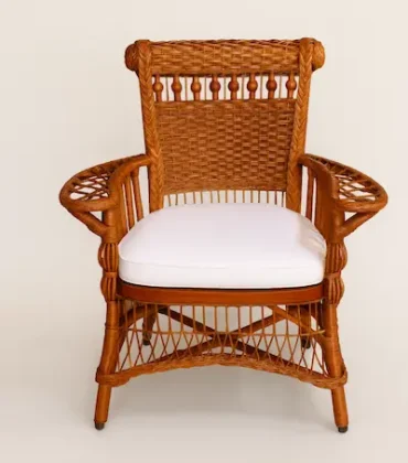 American Victorian Wicker Armchair