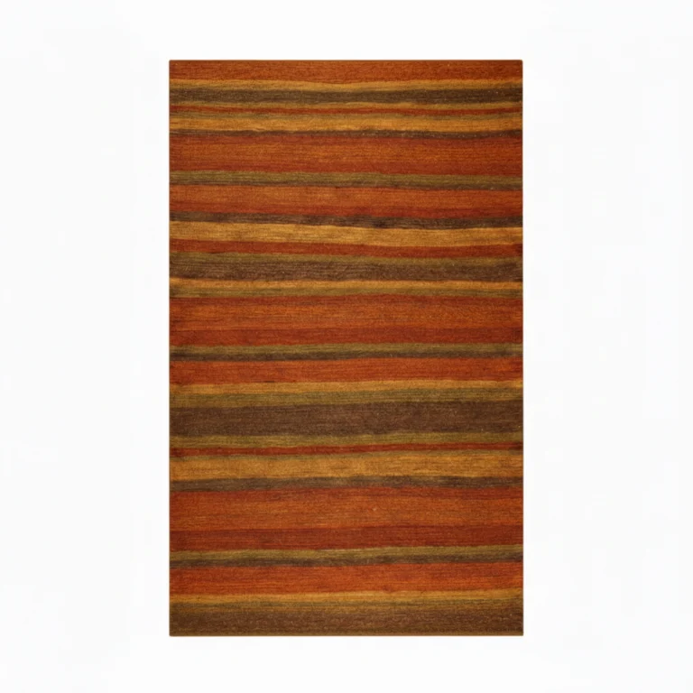 Autumn Strata handwoven jute rug
