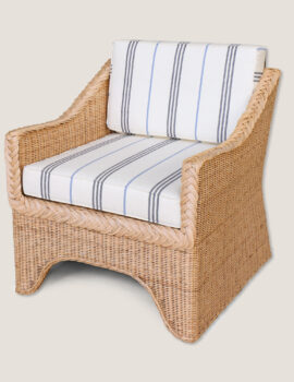 THE WESTPORT WICKER LOUNGE CHAIR