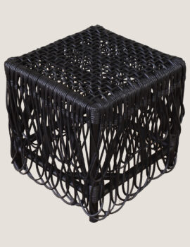 BLACKBURN HANDWOVEN RATTAN SIDE TABLE