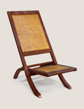 MAHARAJA HAND-CARVED FOLDING CHAIR