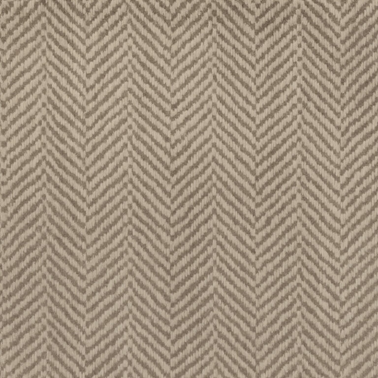 Highland Ash Herringbone swatch in soft ash and flax tones, wool-linen blend upholstery fabric