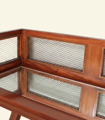 Madison Mahogany & Brass Cocktail Table