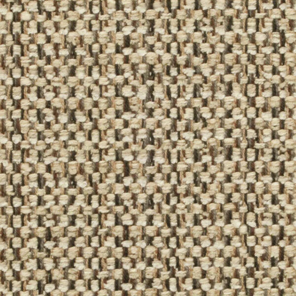 Carlisle Sand Weave fabric swatch in neutral sand tone, rayon-cotton blend upholstery textile for furniture and interior design.