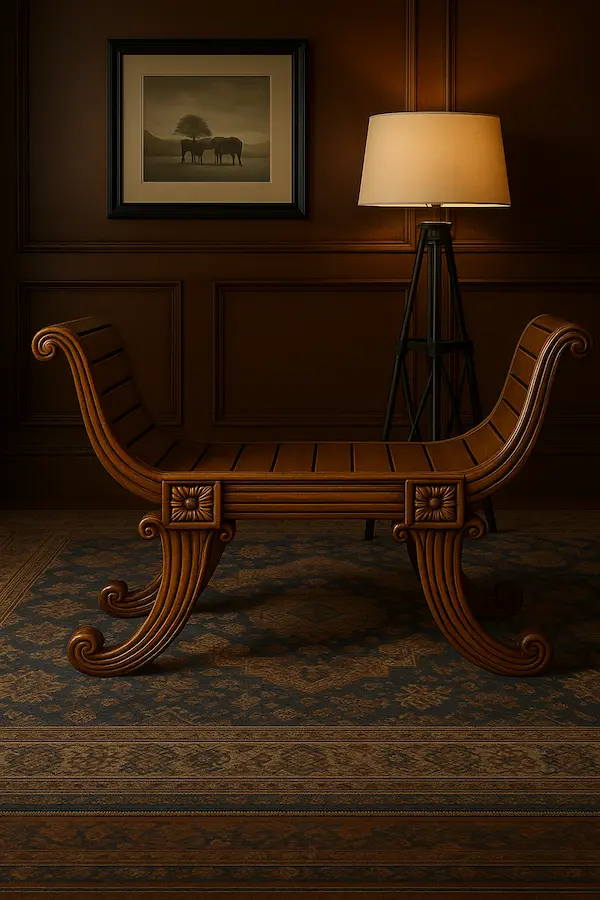 The Marlowe Ottoman Bench Stylised