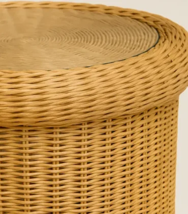 The Newport Wicker Side Table