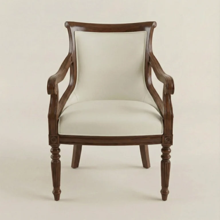 The Somerset Upholstered Armchair, front view