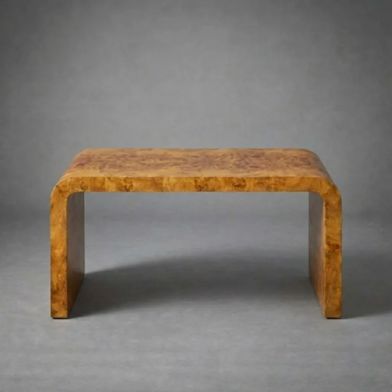 The Whitmore Burl Table, front view