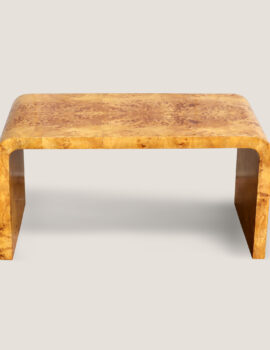 WINCHESTER WATERFALL BURLWOOD COFFEE TABLE
