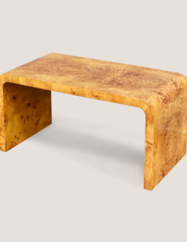 WINCHESTER WATERFALL BURLWOOD COFFEE TABLE