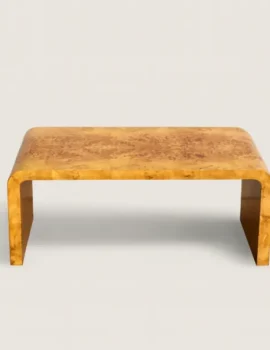 Winchester Waterfall Burlwood Coffee Table