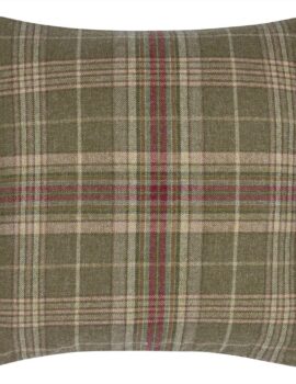 PLAID WOODLAND WOOL CUSHION