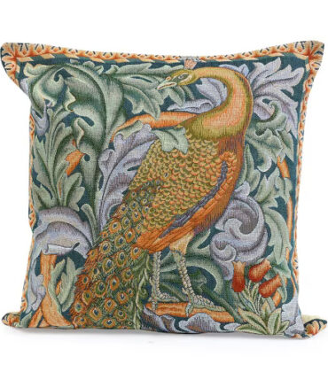 Pair of Pheasants Tapestry Pillow