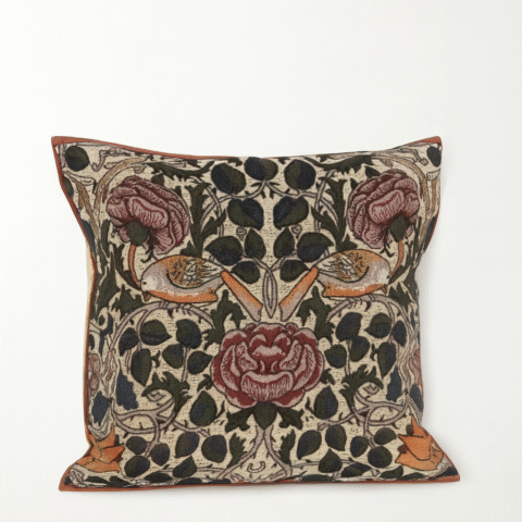 BIRD & ROSE GARDEN TAPESTRY PILLOW