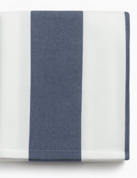 COTTON BEACH BLANKET WITH WOVEN STRIPES