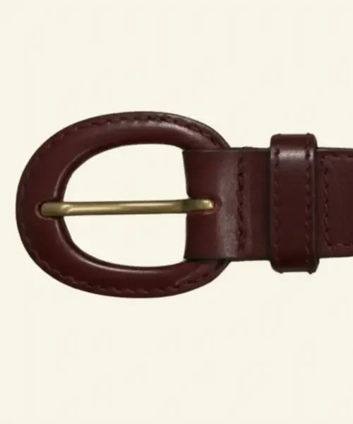 Equestrian Braided Leather Napkin Ring Website Closeup