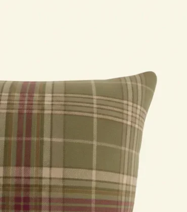Highland Plaid Wool Cushion.