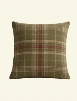 Highland Plaid Wool Cushion.