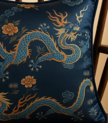 Imperial Dragon Silk Cushion