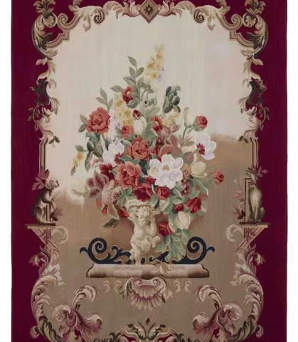 IMPERIAL VASE HANDWOVEN TAPESTRY