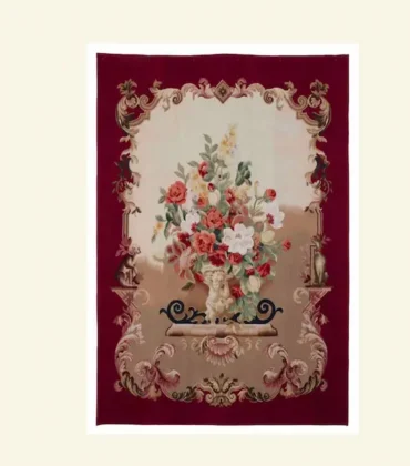 Imperial Vase Handwoven Tapestry