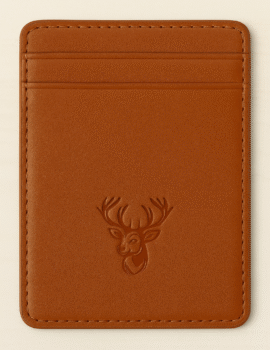 LEATHER MAGNETIC CARD CASE