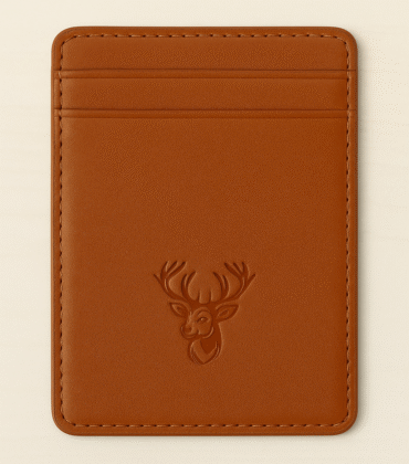 LEATHER MAGNETIC CARD CASE