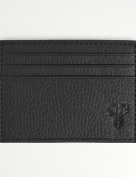 LEATHER PEBBLED CARD CASE – TAN