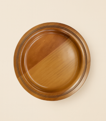 POLISHED MAHOGANY CHARGER PLATE
