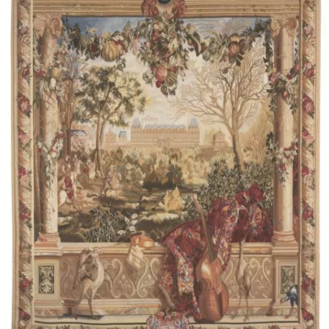 PALAIS DE MONCEAUX HANDWOVEN TAPESTRY