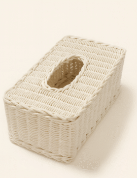 RATTAN RECTANGULAR TISSUE BOX COVER