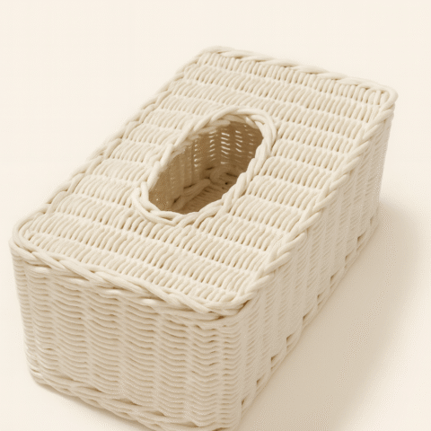 RATTAN RECTANGULAR TISSUE BOX COVER