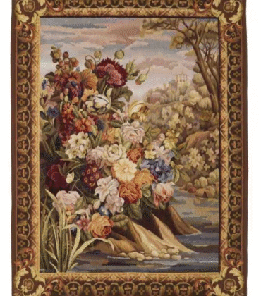 RIVER BANK BLOOM HANDWOVEN TAPESTRY