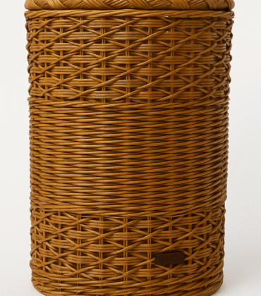 Round Wicker Laundry Hamper