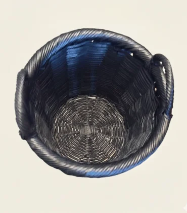 Savoy Black Rattan Basket