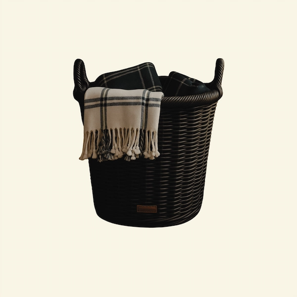 Savoy Black Rattan Basket Main Page