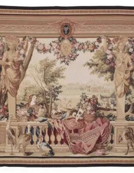 STATUESQUE HUNT HANDWOVEN TAPESTRY