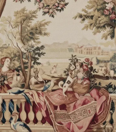 Statuesque Hunt Handwoven Tapestry