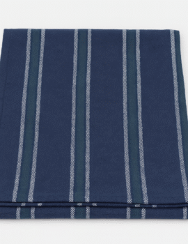 WOVEN STRIPE COTTON BLANKET (BRUSHED FINISH)