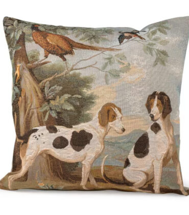 Hunting Dogs & Pheasant Tapestry Cushion