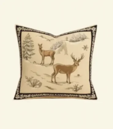 Alpine Stag Tapestry Cushion