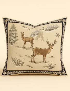 Alpine Stag Tapestry Cushion