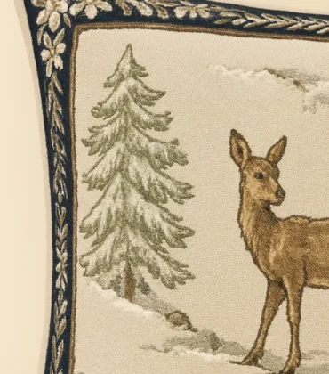 Alpine Stag Tapestry Cushion