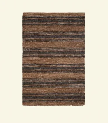 Harbor Ticking Hand-Knotted Jute Rug