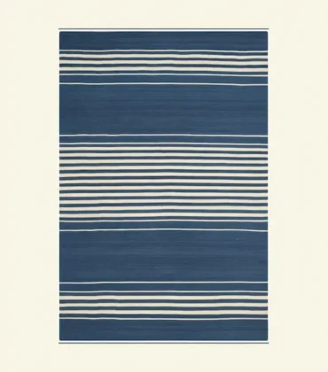 The Montauk Regatta Stripe Wool Flatweave