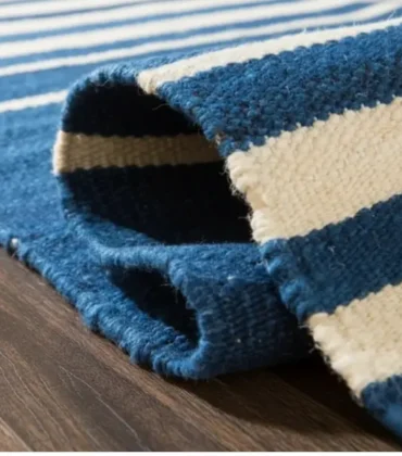 The Montauk Regatta Stripe Wool Flatweave