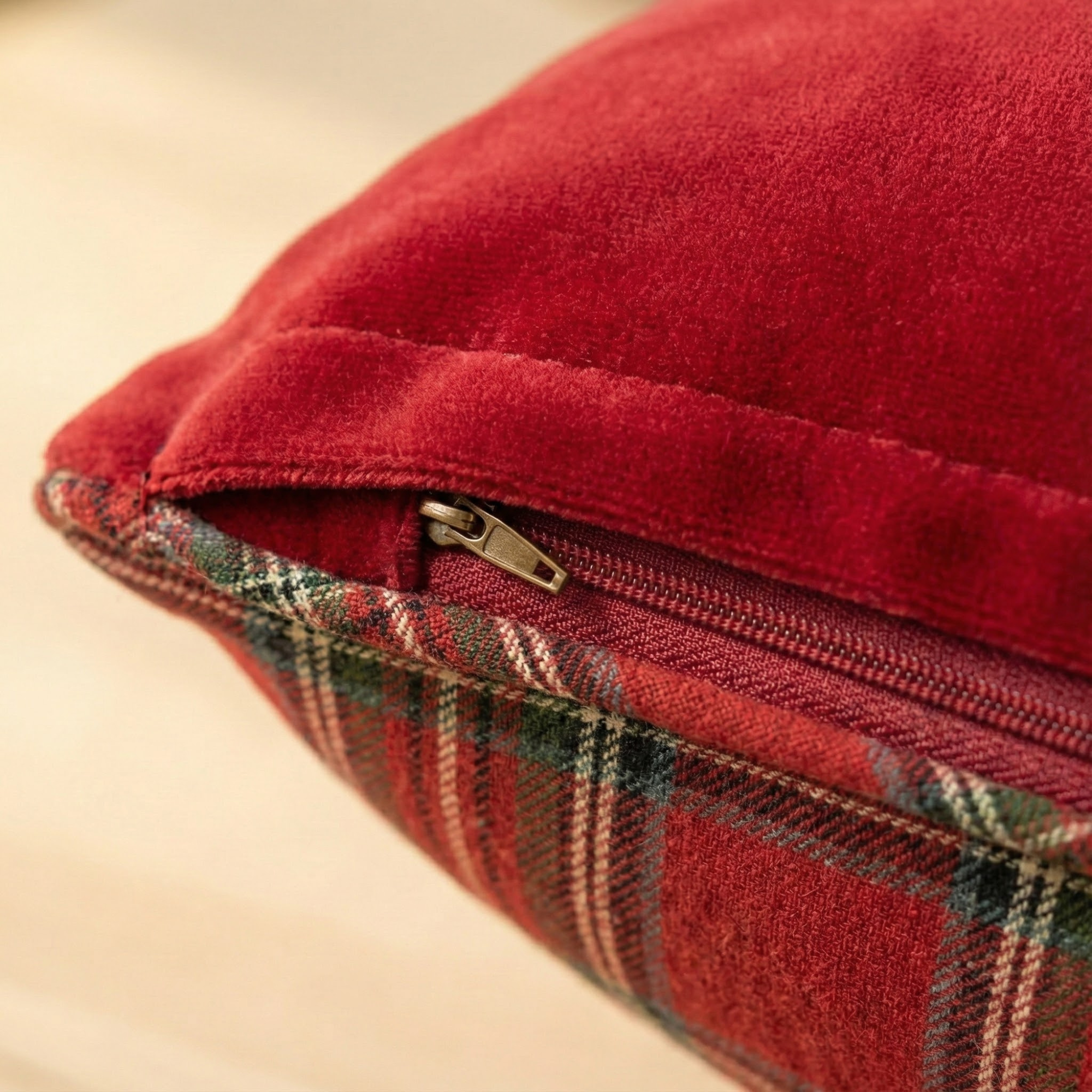 Crimson Herald Tapestry Throw Pillow - Image 4