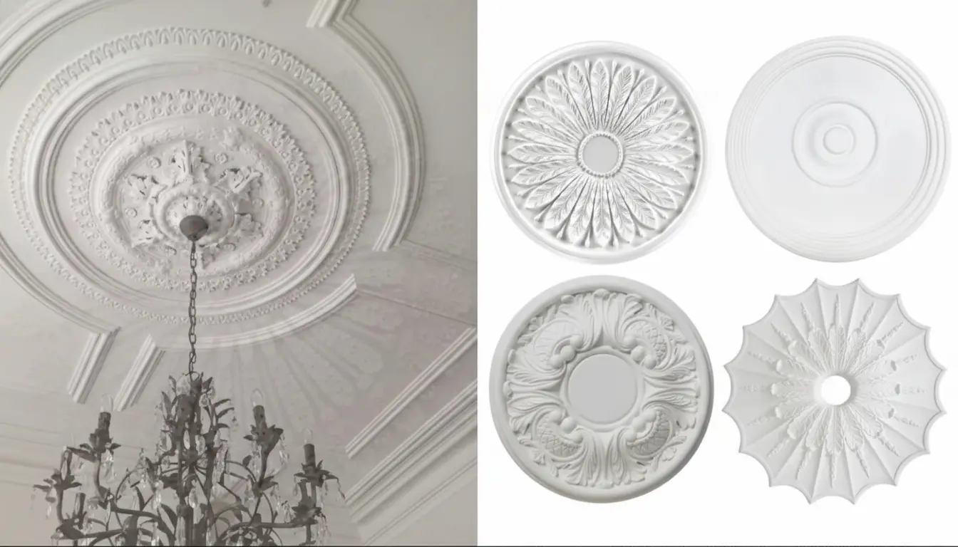 Classical ceiling panel detailing
