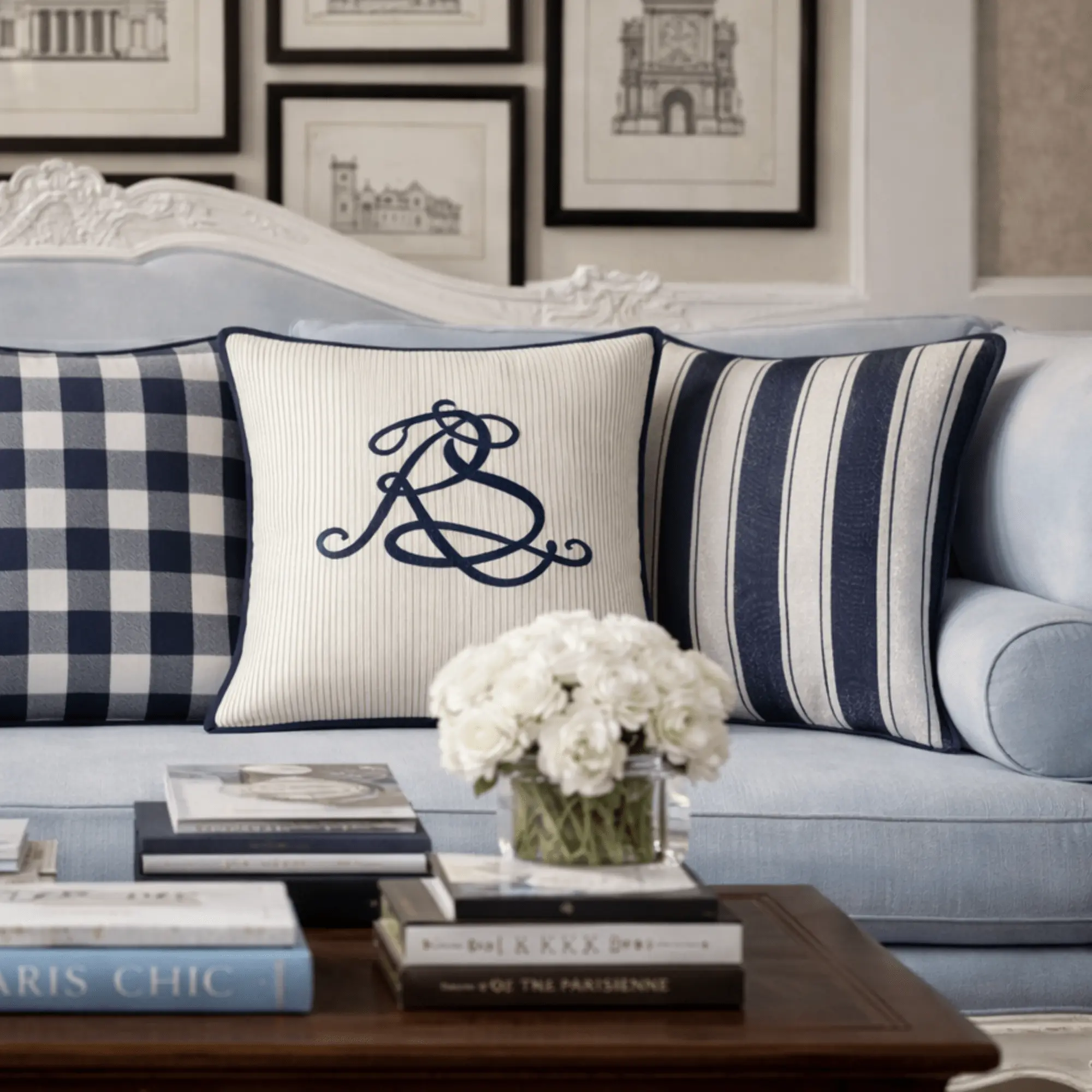 Handcrafted RS signature throw pillows and home textiles